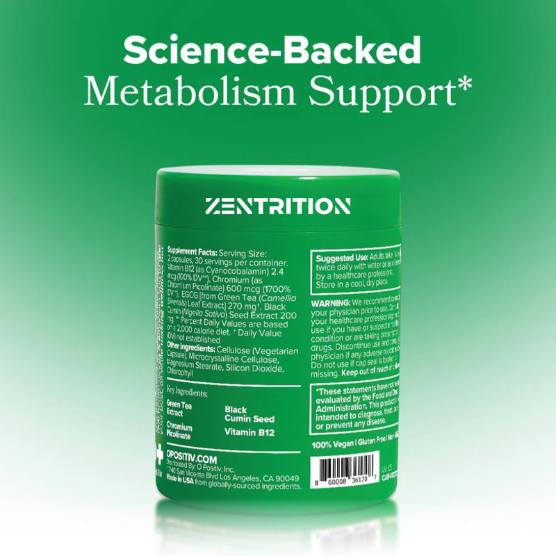 Zentrition Metabolism Capsules- Built for Weight and Metabolism Managment